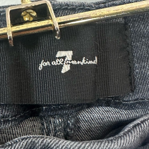 7 For All Mankind No Filter Ultra High Rise Skinny Bootcut Edelweiss Size 28/6 - Picture 5 of 6